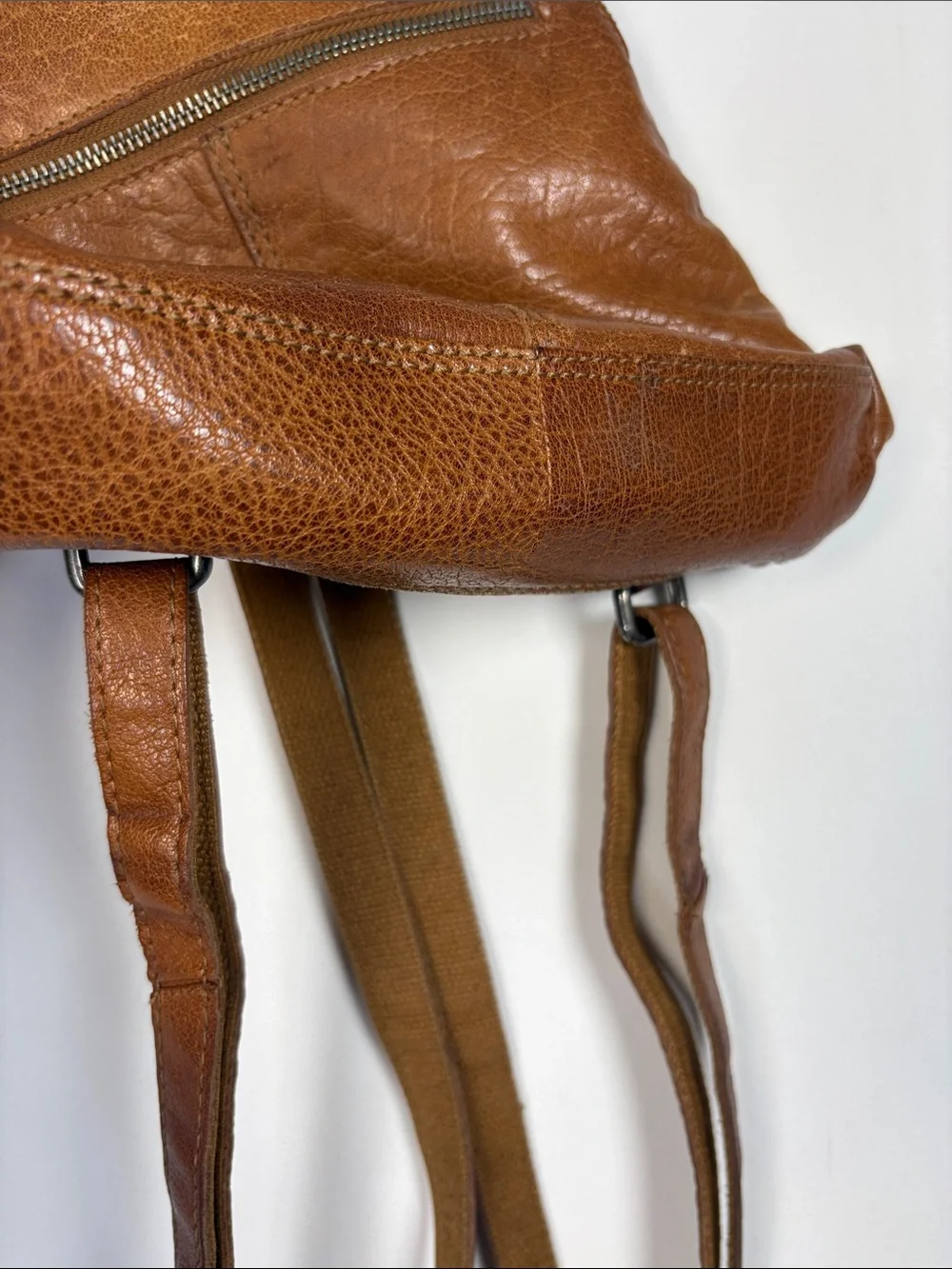 SPIKES & SPARROW Soft Distressed Leather Backpack